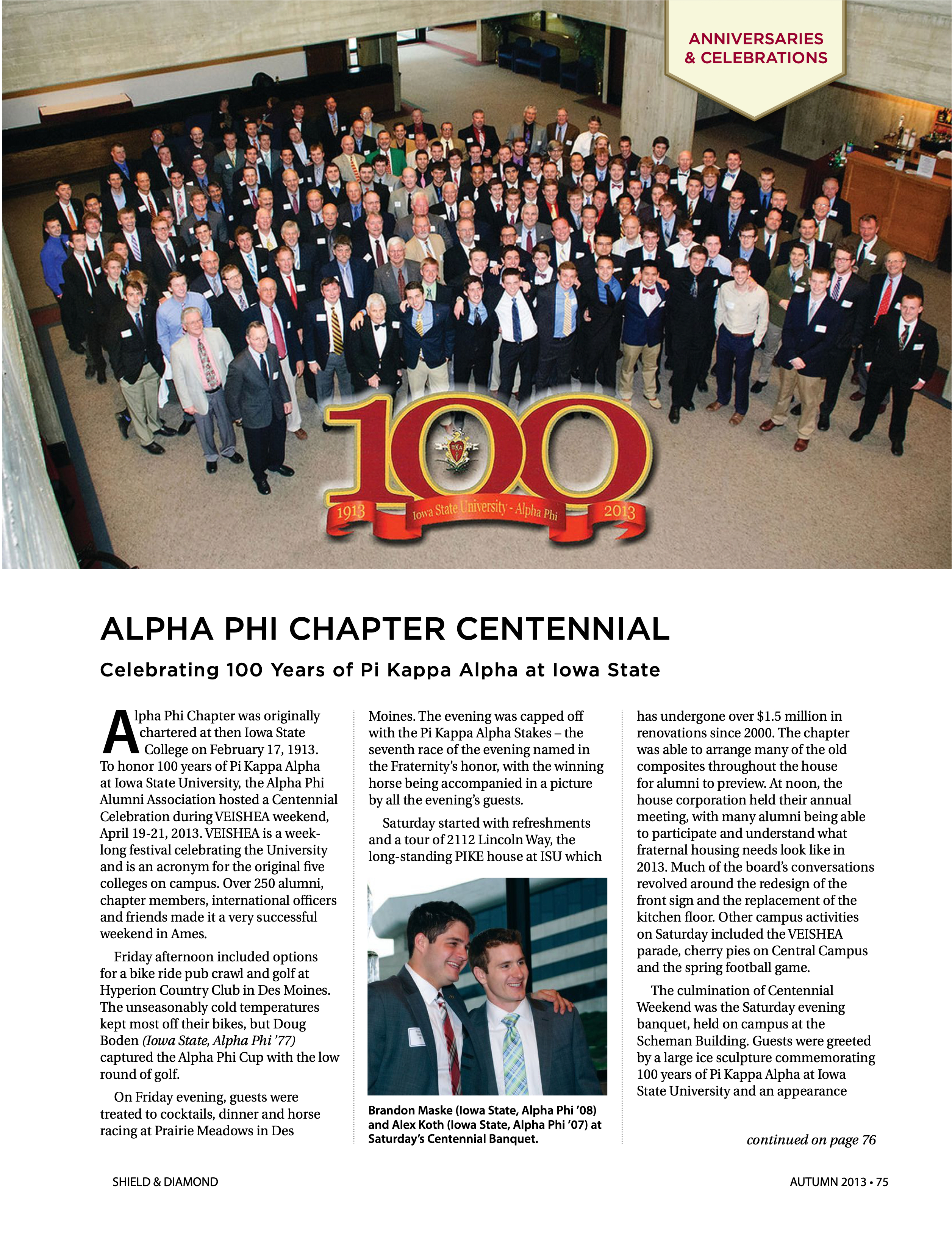 Alpha Chi Chapter Centennial